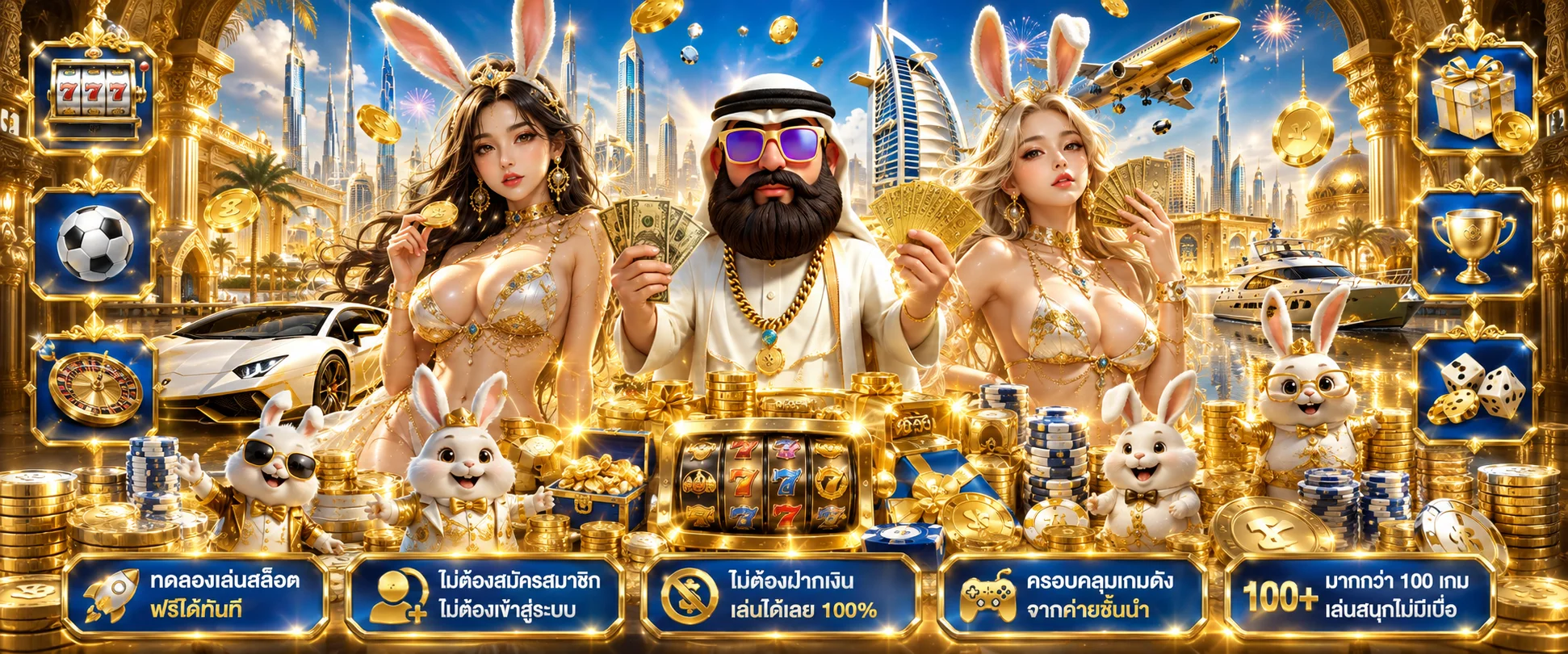 ทดลองเล่นสล็อตดูไบ ฟรีทุกค่ายบน sulatandubai